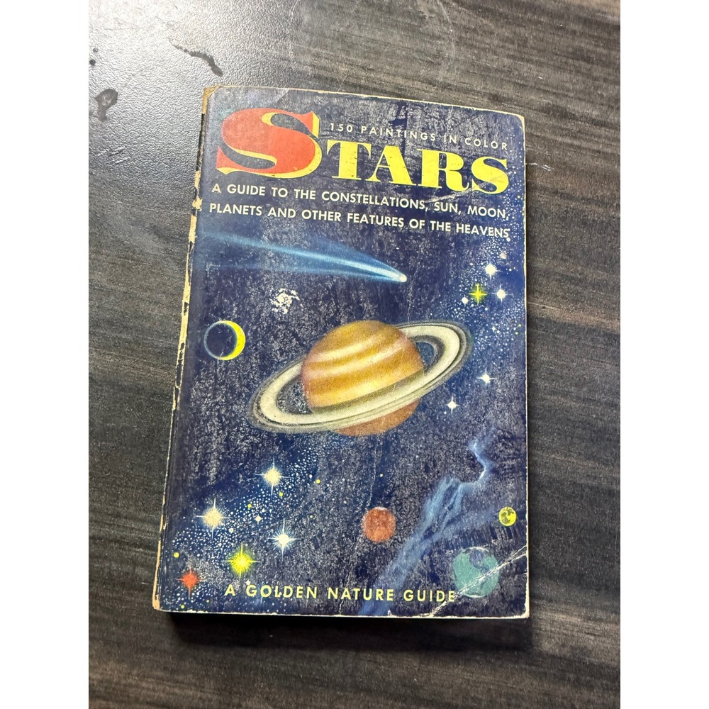 Vintage Stars A Golden Nature Guide Herbert S Zim Robert H Baker Astronomy Book